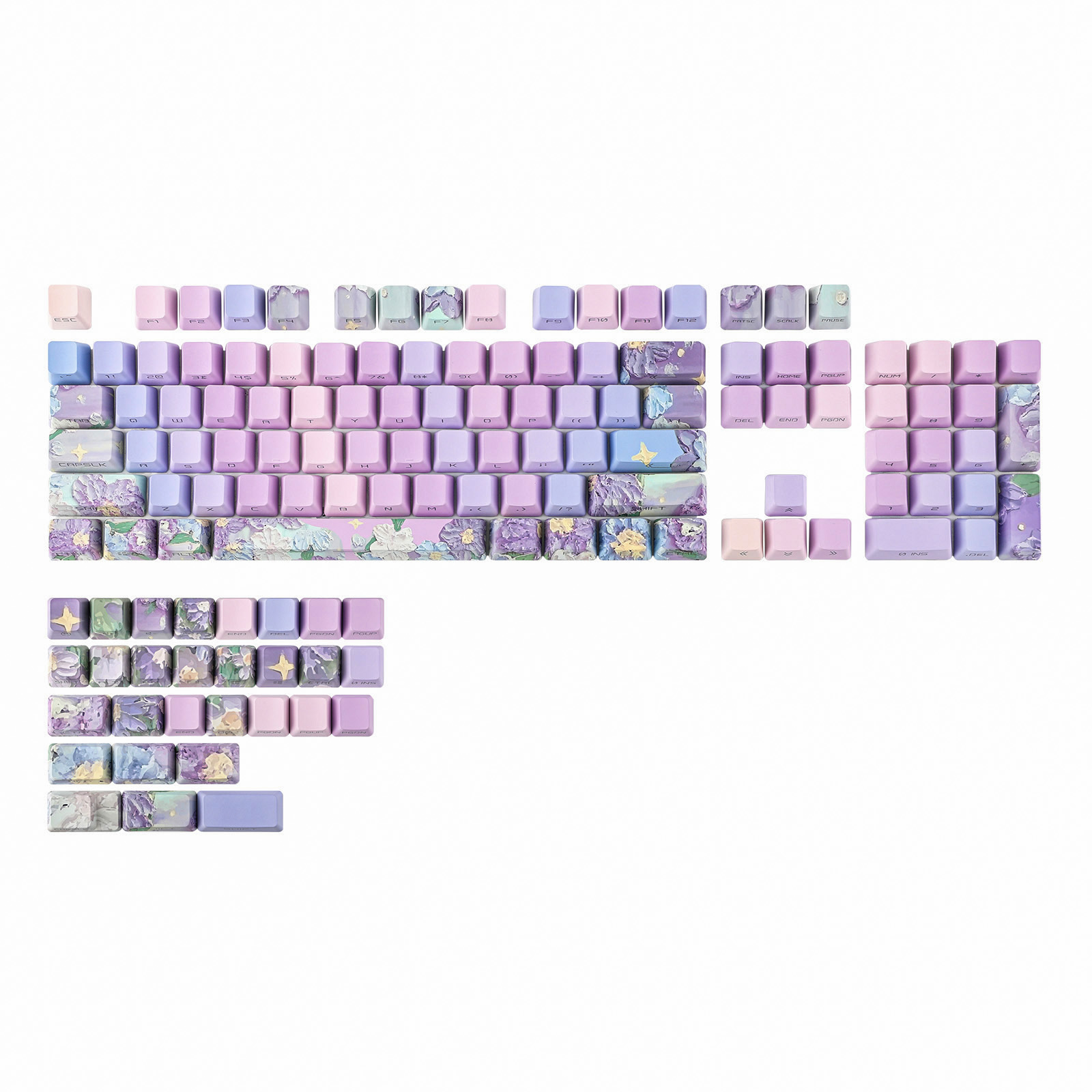 Gaming Accessories Aesthetic - Ensemble de touches KiiBOOM Violet, 133