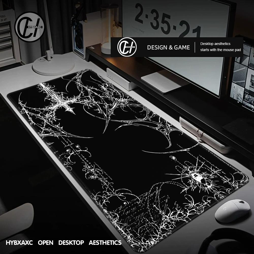 Tapis de bureau noir et blanc  - Gaming Accessories Aesthetic avis et prix